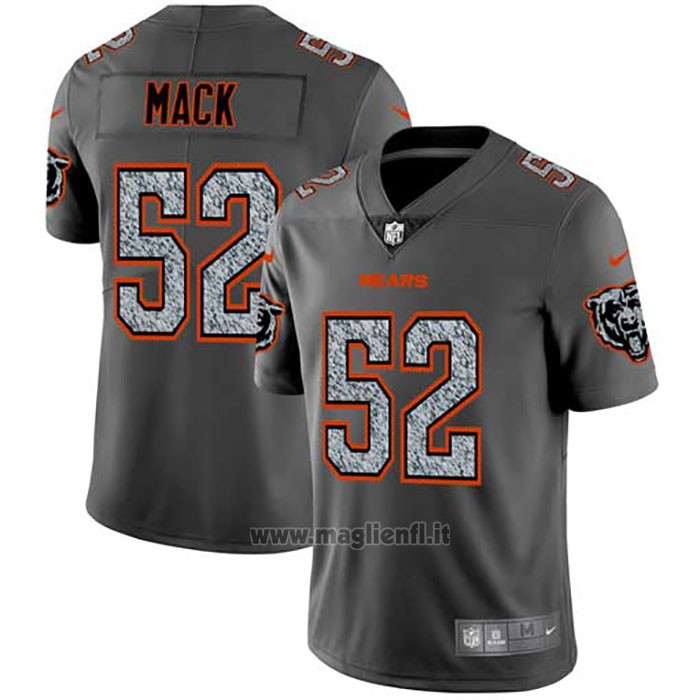 Maglia NFL Limited Chicago Bears Mack Static Fashion Grigio